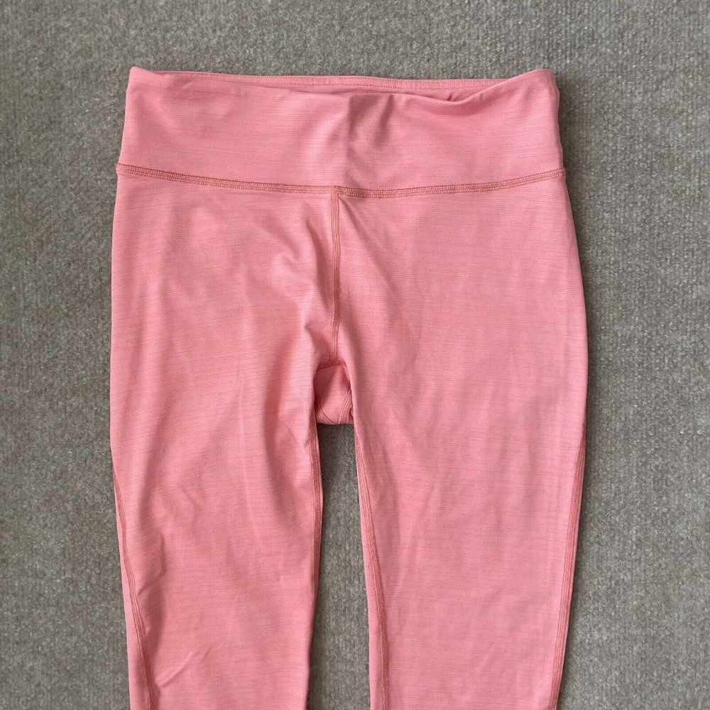 Outdoor Voices Leggings Womens Medium Pink Cropped 24" Inseam Active Workout - Picture 2 of 11